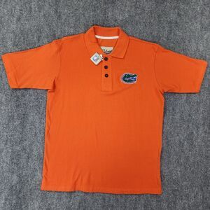 University Of Florida Gators Polo Shirt Mens Large Orange Colony Short Sleeve